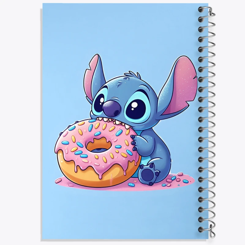 دفتر مشق 100 برگ خندالو طرح استیچ (Stitch) کد N2954