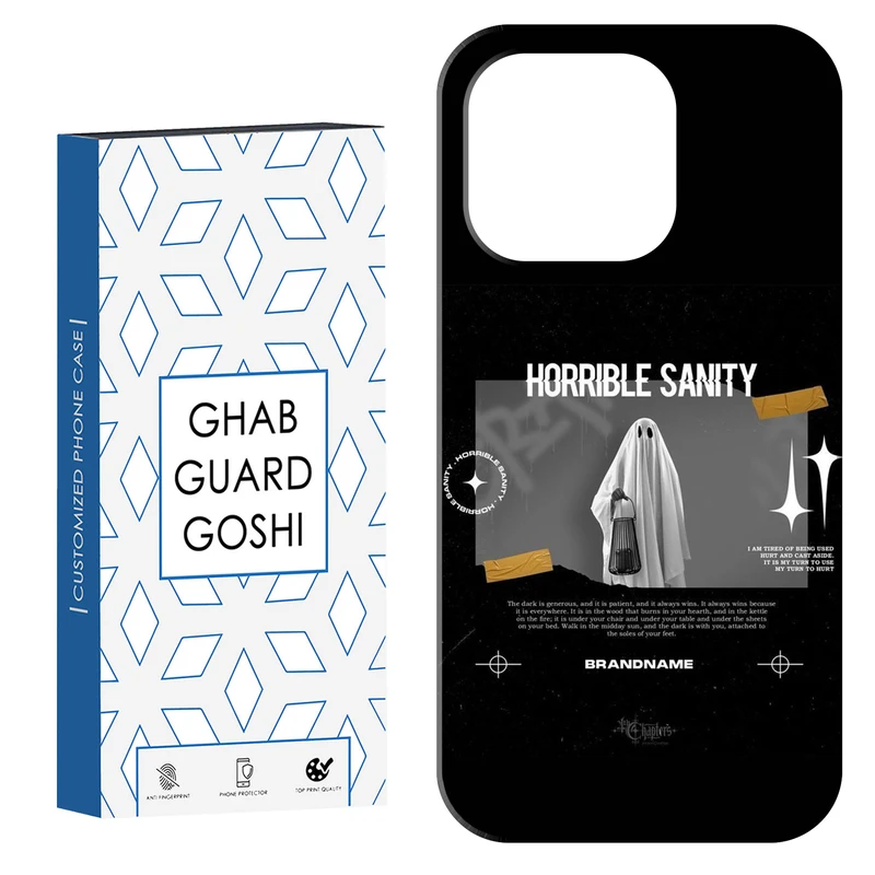 کاور قاب گارد گوشی طرح روح مشکی کد Dimo-699 مناسب برای گوشی موبایل اپل  IPHONE 14 PRO MAX   