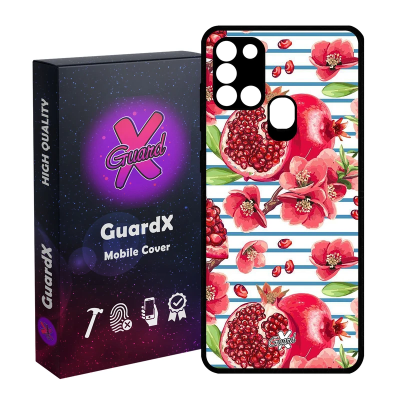 کاور گارد ایکس طرح انار مدل Glass10396 مناسب برای گوشی موبایل سامسونگ Galaxy A21s