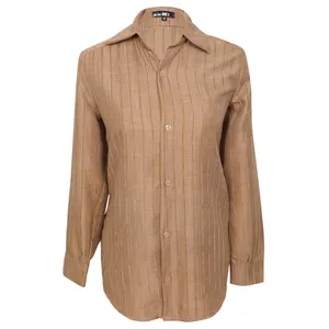 شومیز آستین بلند یقه برگردان زنانه مدل Z505ns