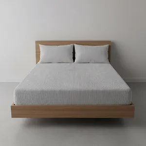 سرویس ملحفه آدنو مدل راه راه کد IR189 دونفره 3 تکه