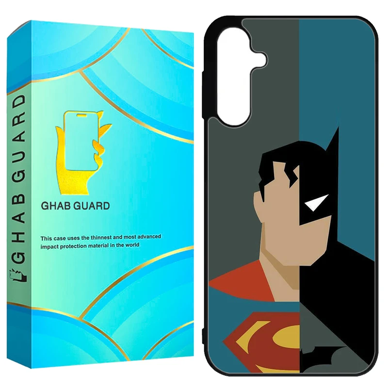 کاور قاب گارد طرح بتمن و سوپر من مدل GCHPA55 مناسب برای گوشی موبایل سامسونگ Galaxy A55 5G 