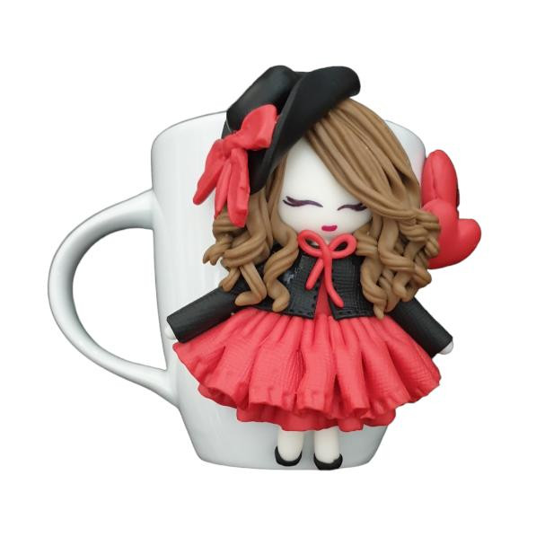 لیوان سرامیکی مدل عروسکی کد 1003