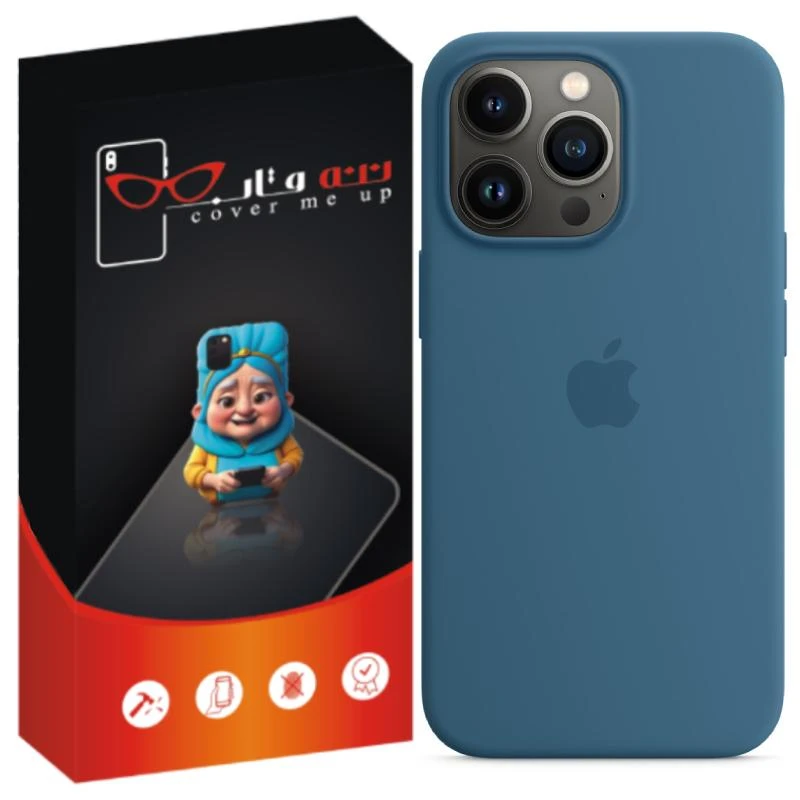 کاور ننه قاب مدل سیلیکونی پاک کنی مناسب برای گوشی موبایل اپل iPhone 13 Pro Max
