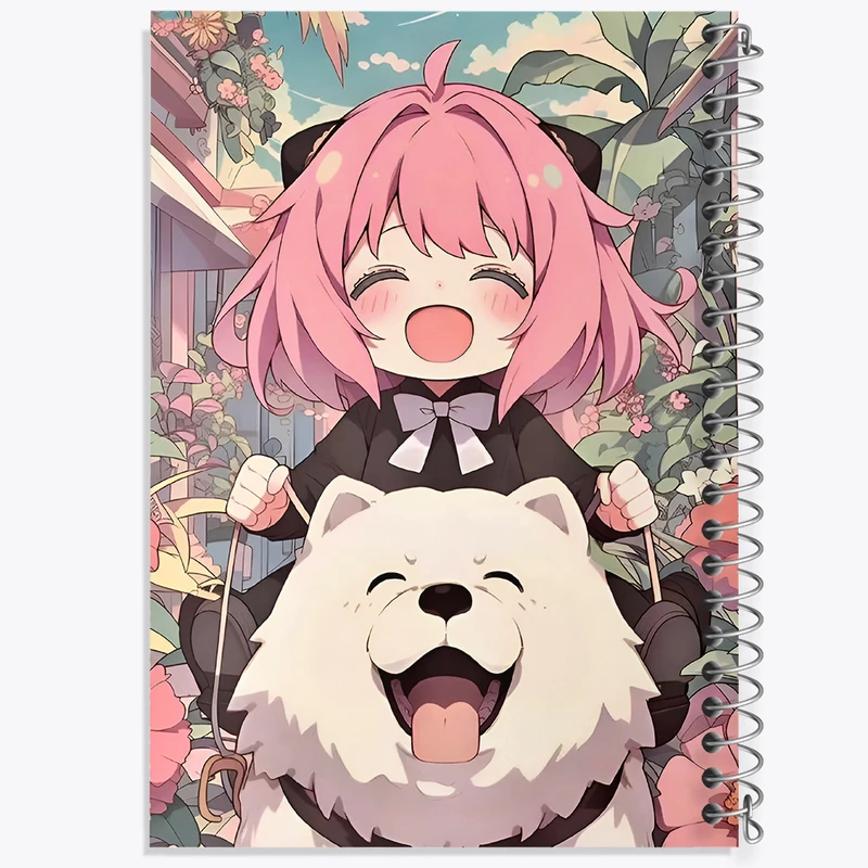 دفتر ژورنال نویسی 50 برگ خندالو مدل نقطه ای طرح آنیا انیمه اسپای ایکس کد N4664