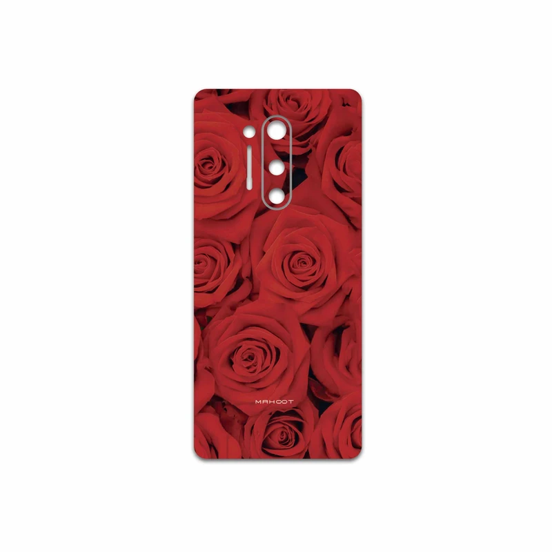 برچسب پوششی ماهوت مدل Red-Flower مناسب برای گوشی موبایل وان پلاس 8 Pro