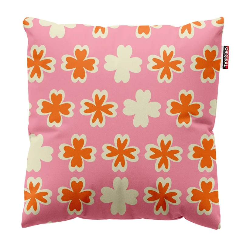 کوسن پاد آفرین طرح گل کد 2774 سایز 30*30 سانتی متر