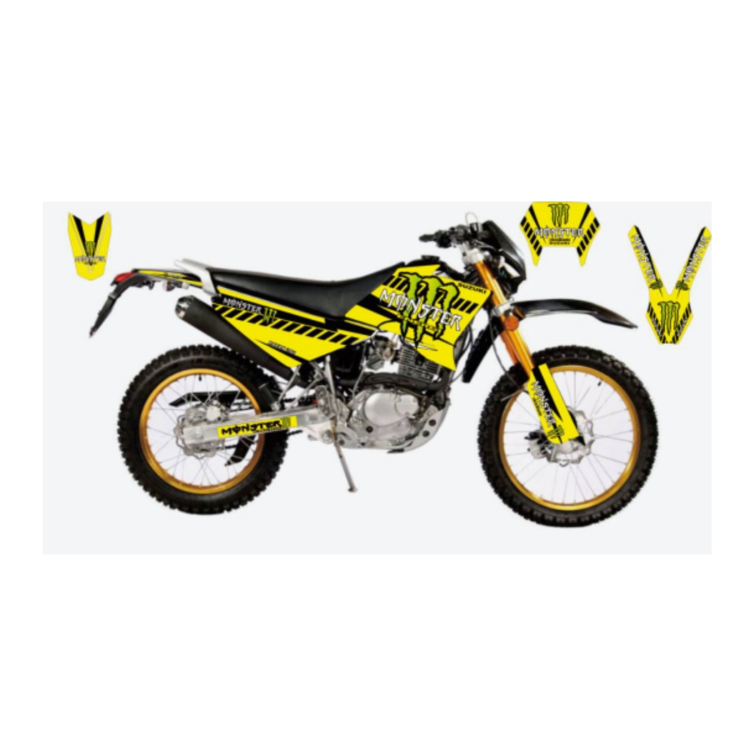 برچسب بدنه موتور سیکلت مدل قهرمانی کد 123 مناسب برای تریل روان 