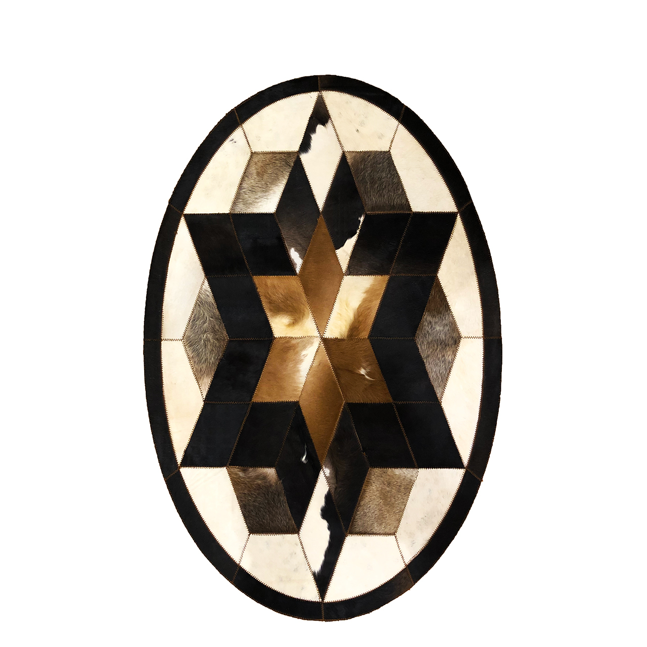 کلاژ فرش پوست و چرم مدل 12003