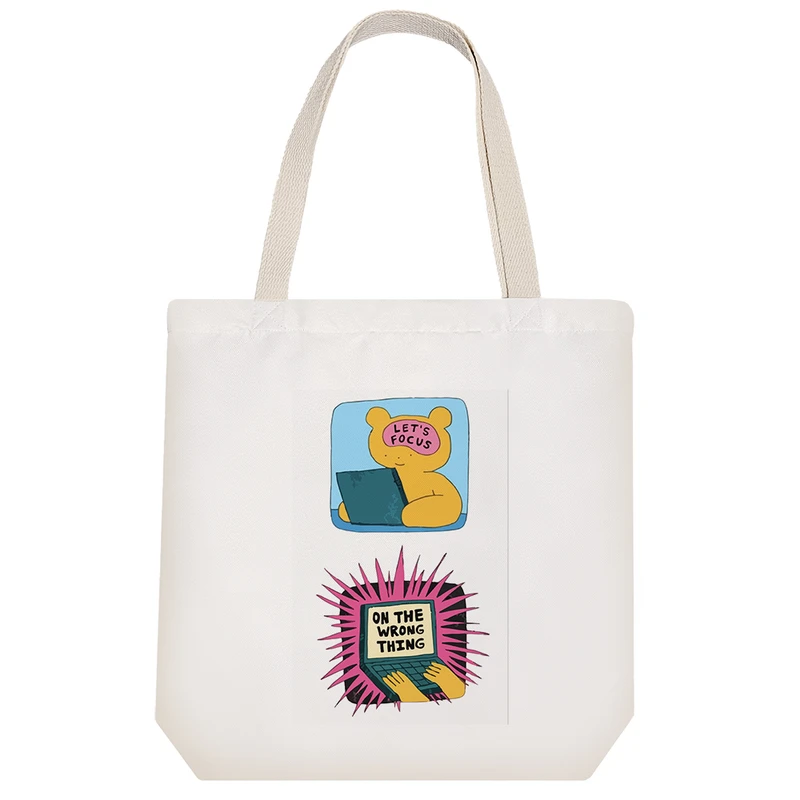 ساک خرید خندالو مدل تمرکز روی چیز نادرست کد 8352