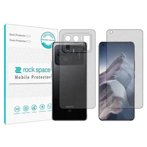 Matte Rockspace HyMTT screen protector suitable for the Xiaomi Mi 11 Ultra mobile phone along with the back of the phone