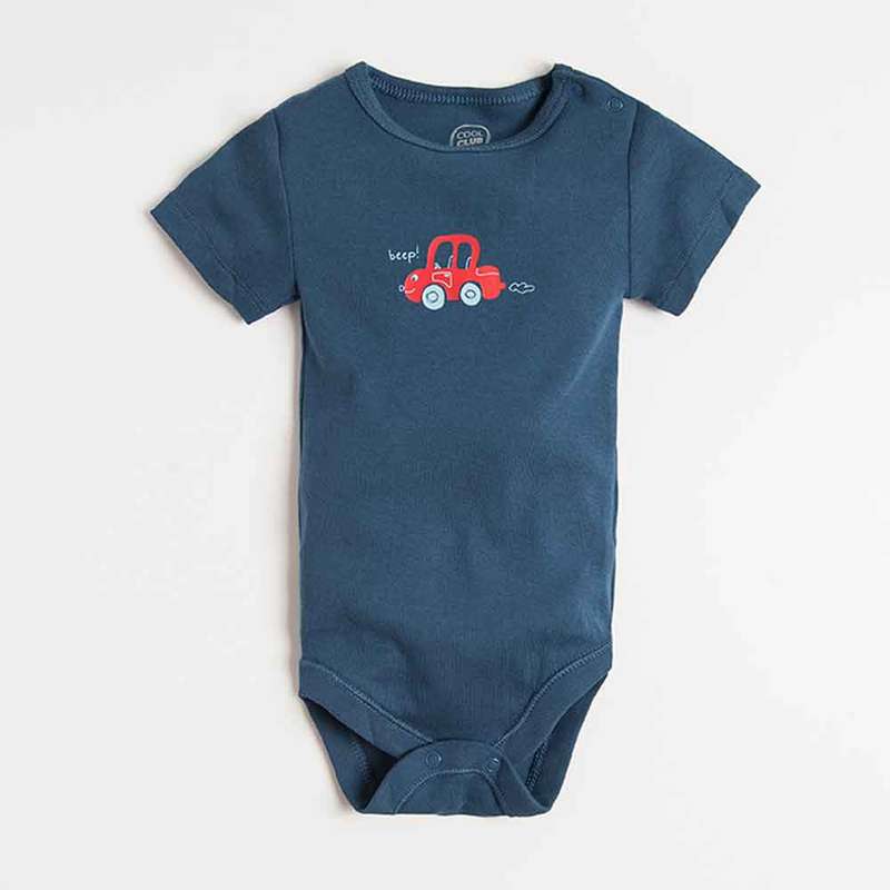 بادی آستین کوتاه نوزادی کول کلاب مدل CUB1804336