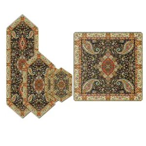 ست 5 تکه رومیزی ترمه حسینی مدل سالار