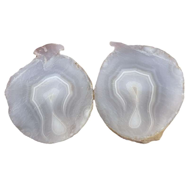 سنگ راف عقیق مدل توپی کد 870 بسته دو عددی