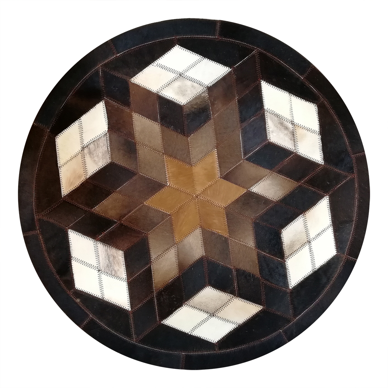 کلاژ فرش پوست و چرم کمالی مدل AD-0126