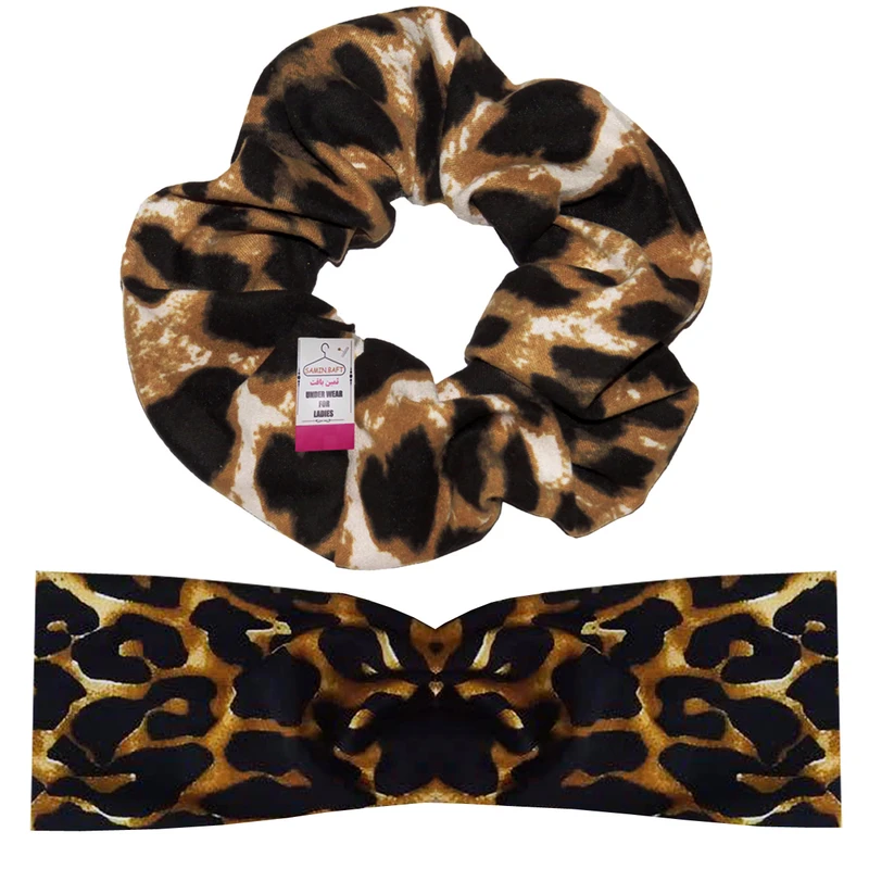  ست هدبند و کش مو زنانه ثمین بافت مدل KShm000021