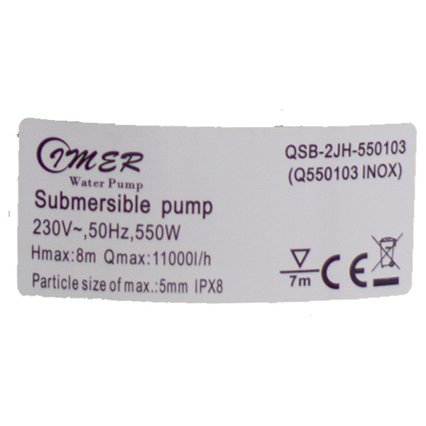 پمپ کف کش مدل IMER- Q550103INOX