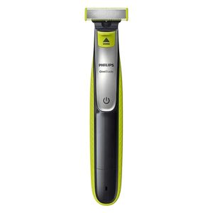 ماشین اصلاح موی صورت و بدن شارژی فیلیپس مدل QP2834/60 با فناوری OneBlade، ضد آب، تیغه استیل ضد زنگ، خط زن و حجم زن، همراه با 2 تیغه یدک، شارژ 240 دقیقه و زمان استفاده 60 دقیقه