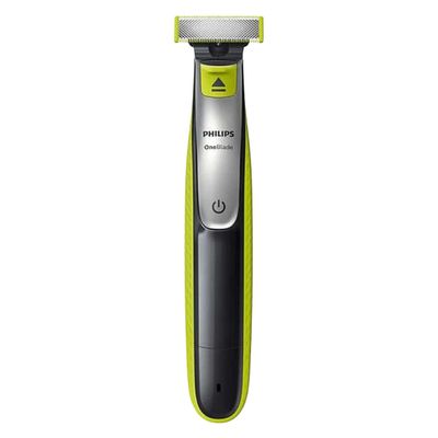 ماشین اصلاح موی صورت و بدن شارژی فیلیپس مدل QP2834/60 با فناوری OneBlade، ضد آب، تیغه استیل ضد زنگ، خط زن و حجم زن، همراه با 2 تیغه یدک، شارژ 240 دقیقه و زمان استفاده 60 دقیقه