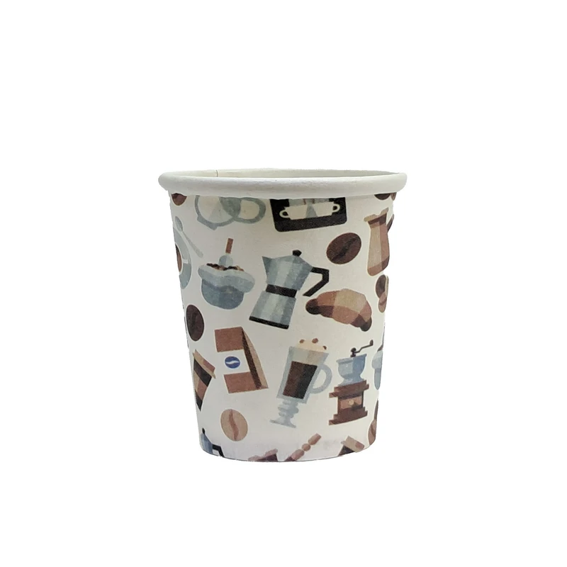 لیوان یکبار مصرف کاغذی مدل شات قهوه 90cc بسته 50 عددی