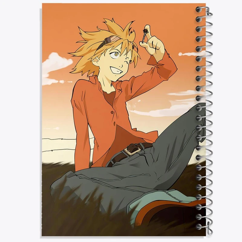 دفتر ژورنال نویسی 50 برگ خندالو مدل نقطه ای طرح هاروکو انیمه فولی کولی Fooly Cooly کد 23541