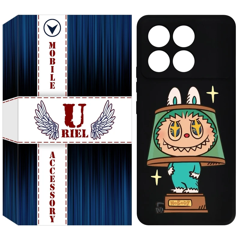 کاور یوریل قاب مدل KSH کد 126 طرح عروسک لبوبو مناسب برای گوشی موبایل شیائومی Poco F6 Pro / Redmi K70 / K70 Pro