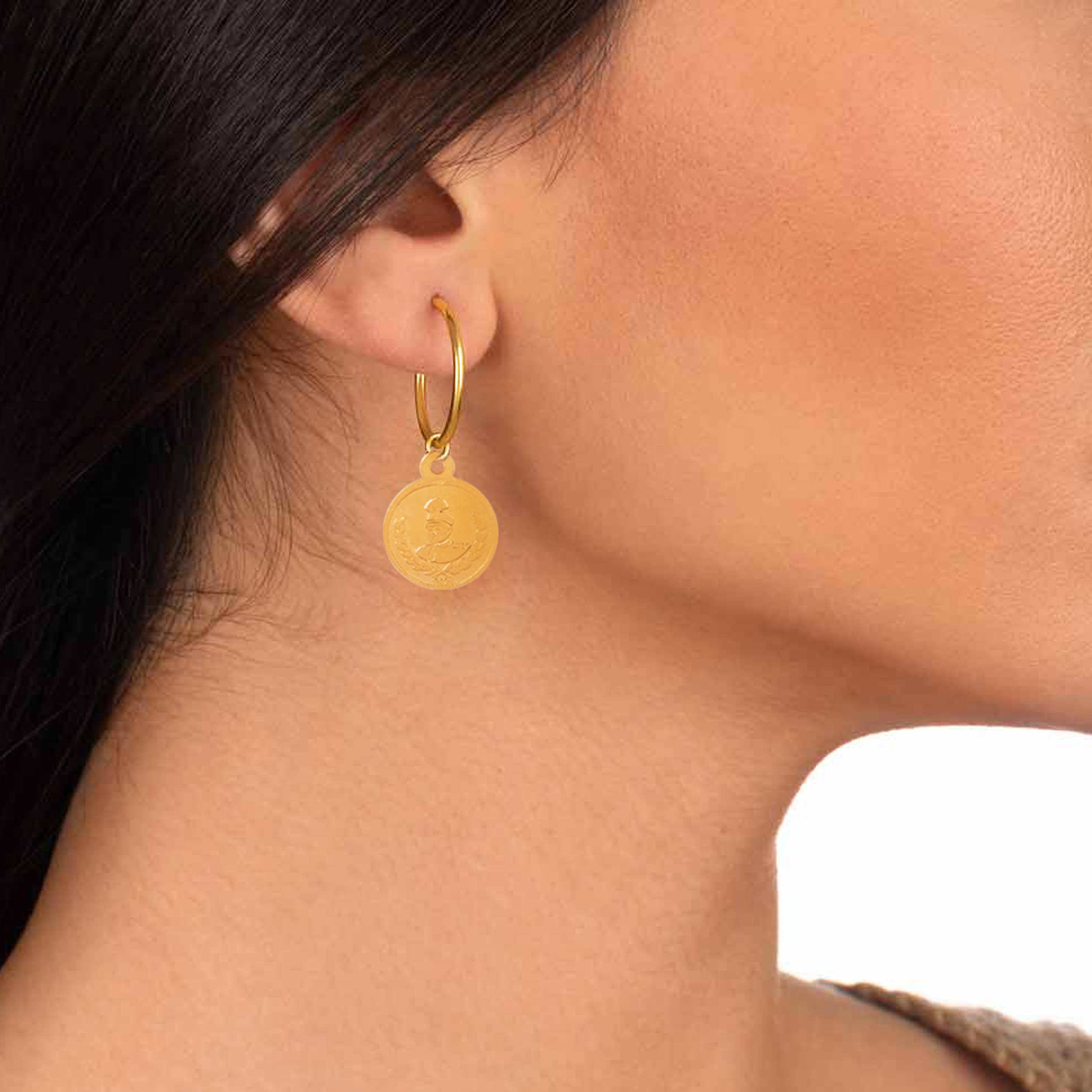 گوشواره طلا 18 عیار زنانه پرسته مدل WE396