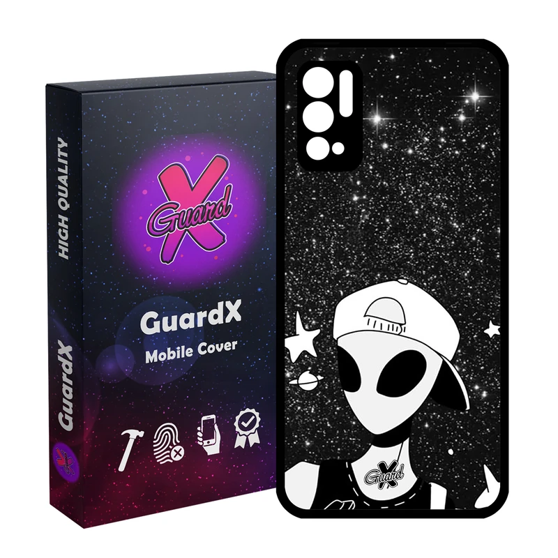 کاور گارد ایکس طرح Alien مدل Glass10307 مناسب برای گوشی موبایل شیائومی Redmi Note 10 5G / Poco M3 Pro