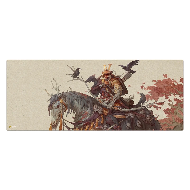 ماوس پد هومرو مدل HX135 طرح Samurai Warrior سایز 40x100 سانتی‌متر