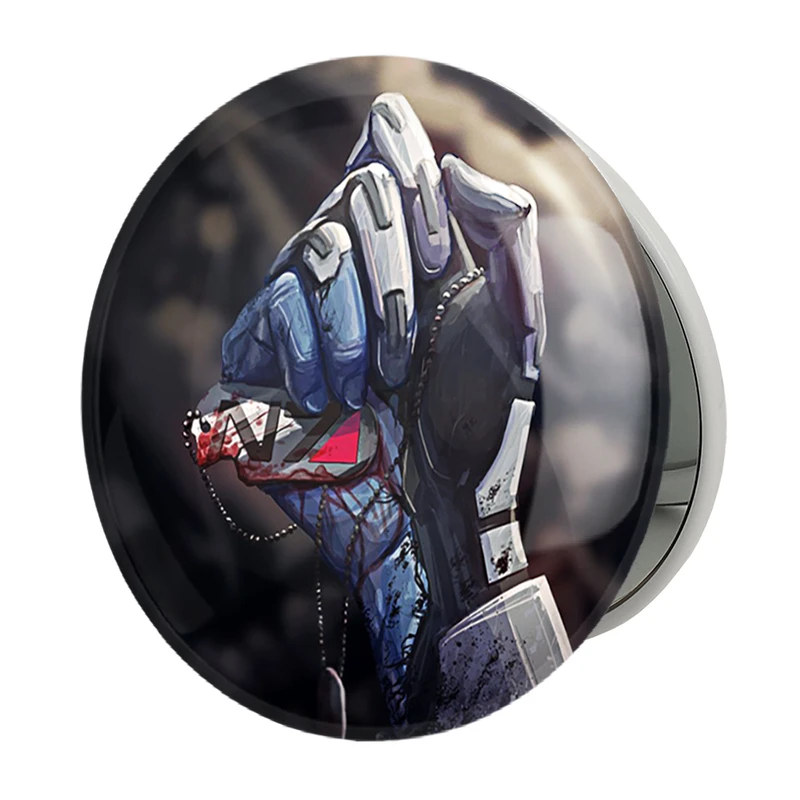 آینه جیبی خندالو طرح بازی مس افکت (Mass Effect) مدل تاشو کد 31574