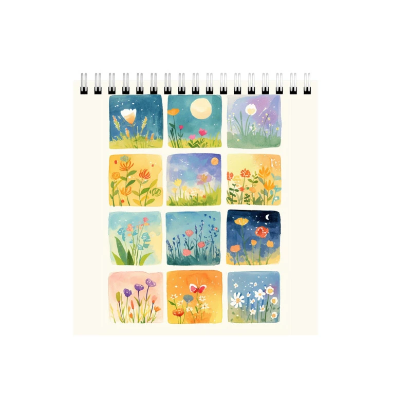 دفتر طراحی 50 برگ طرح نقاشی مینیمال کد 0550185