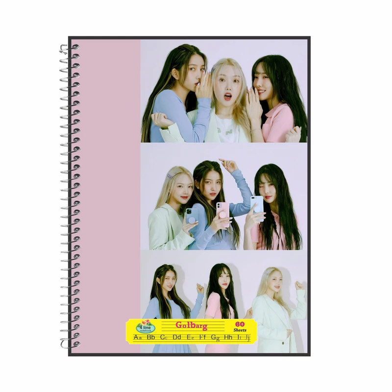 دفتر زبان 60 برگ گلبرگ طرح دخترانه کد 602518