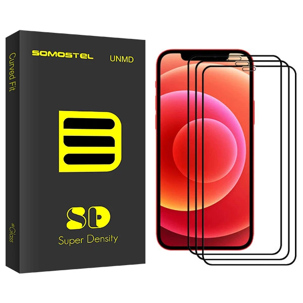 محافظ صفحه نمایش سوماستل مدل Sd Glass مناسب برای گوشی موبایل اپل Iphone 12/12Pro بسته سه عددی