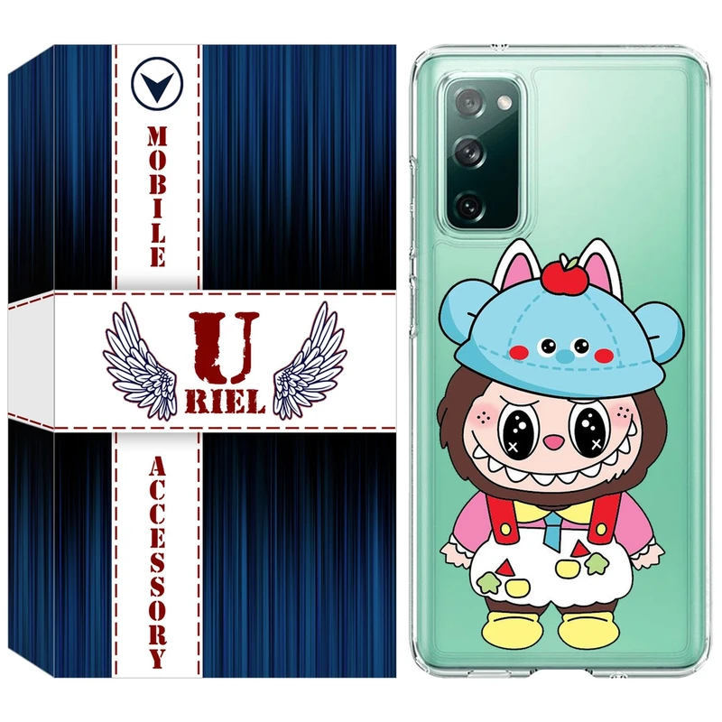 کاور یوریل مدل Clear کد 123 طرح لبوبو Labubu مناسب برای گوشی موبایل سامسونگ Galaxy S20 FE