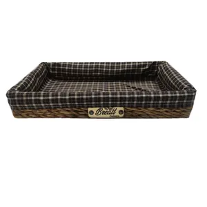 سبد حصیری مدل چهار خانه کد 3021