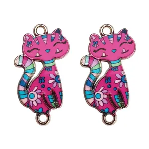 آویز دستبند طرح گربه کد AD 382 مجموعه 2 عددی