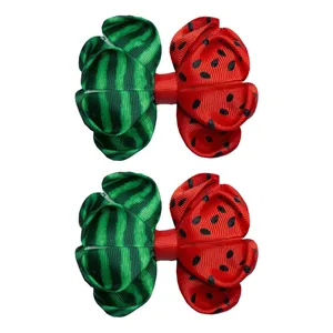 گیره مو دخترانه مدل هندوانه شب یلدا بسته 2 عددی