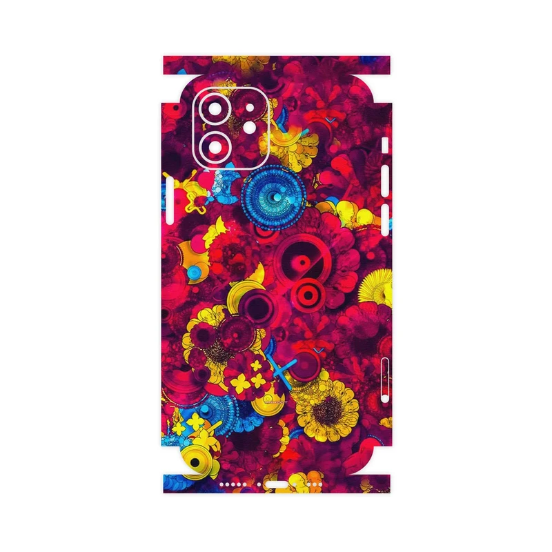 برچسب پوششی ماهوت مدل Vector Flower Garden Digital Art-FullSkin مناسب برای گوشی موبایل اپل iPhone 12