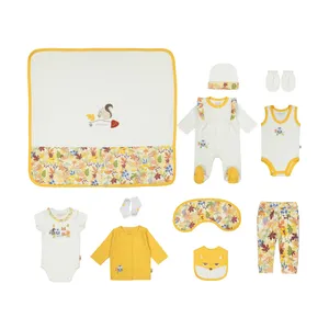 ست 13 تکه لباس نوزادی دخترانه نیلی مدل پاییز کد 3904