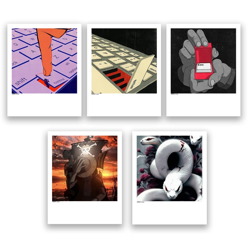 آویز تزیینی عرش مدل فانتزی کد Asa647 مجموعه پنج عددی