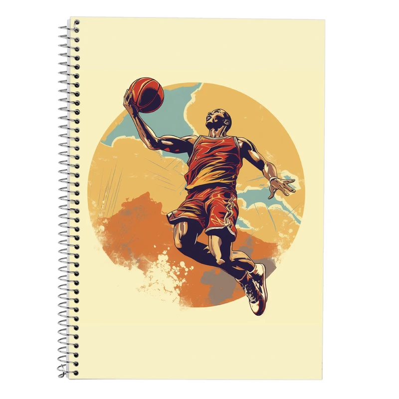 دفتر زبان 50 برگ مدوپد مدل دوخط طرح Gintama کد DF2649