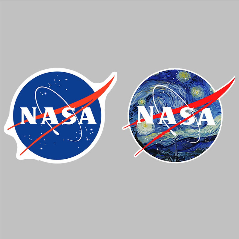 استیکر لپ تاپ کارنیکا طرح ناسا مدل nasa-2222038 مجموعه 2 عددی