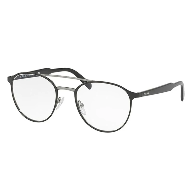 فریم عینک طبی خلبانی (Aviator) پرادا مدل 0PR-60TV-1AB1O1-51 مناسب برای صورت بیضی، قلب، گرد، لوزی، مثلث، مربع و مستطیل