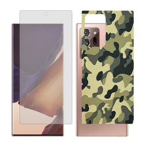 Glass Together model matte screen protector suitable for Samsung Galaxy Note20 Ultra 5G mobile phone with cover sticker on the back of the phone