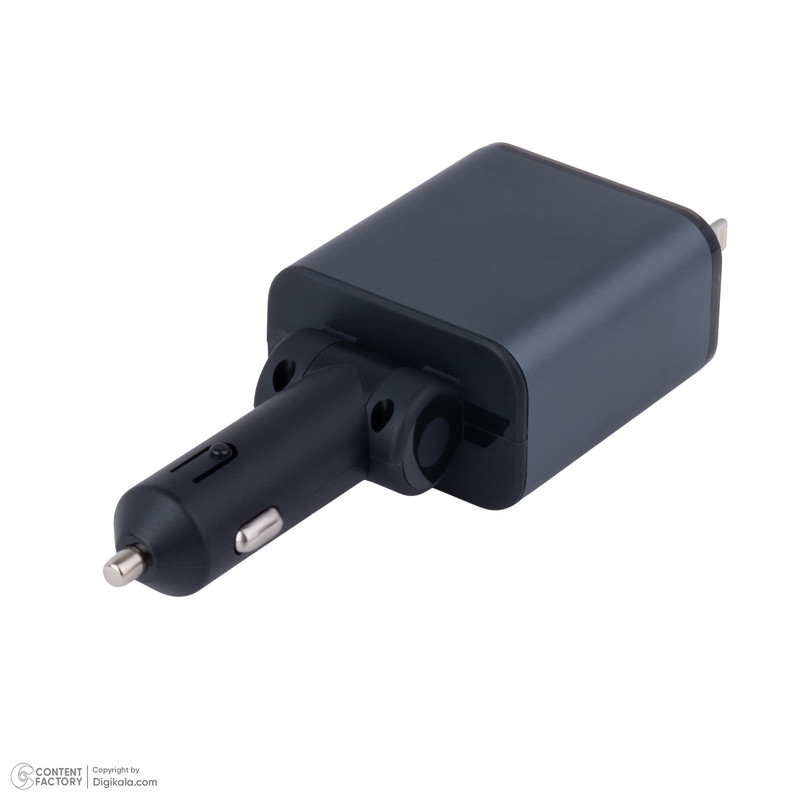 شارژر فندکی 30 وات دو پورت گرین لاین مدل GNRCC50WBK 