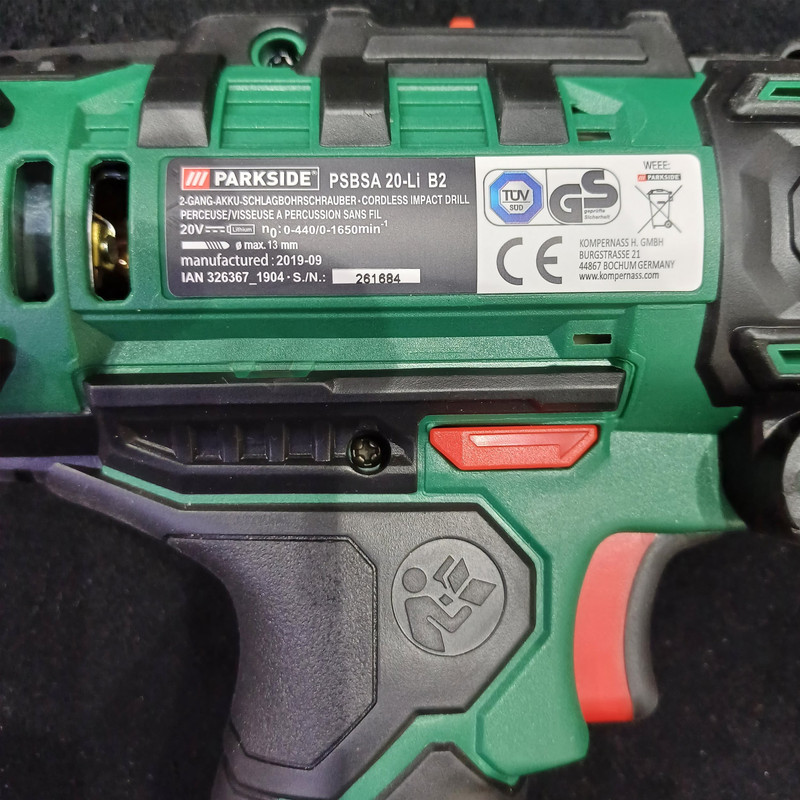 دریل پیچ گوشتی چکشی شارژی پارکساید مدل B2 دریل پیچ گوشتی چکشی شارژی پارکساید مدل B2