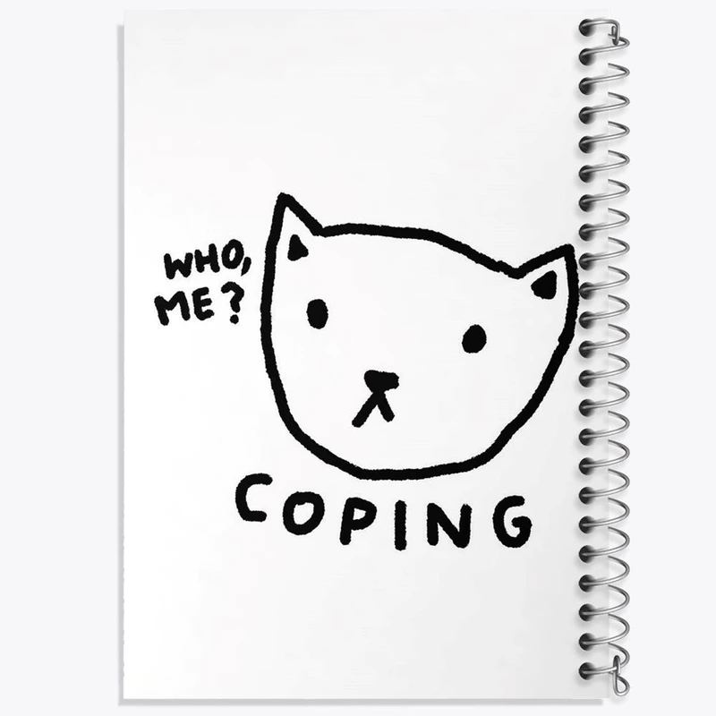 دفتر مشق 100 برگ خندالو طرح گربه بامزه کد 29312