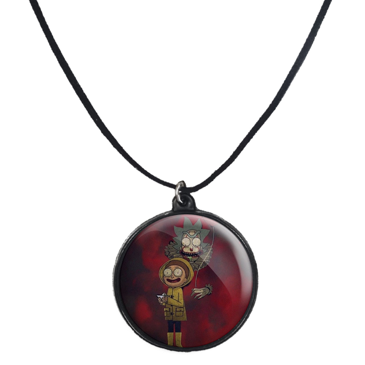 گردنبند پرمانه طرح سیمپسون ها کد pmb.21266 مدل دو طرفه