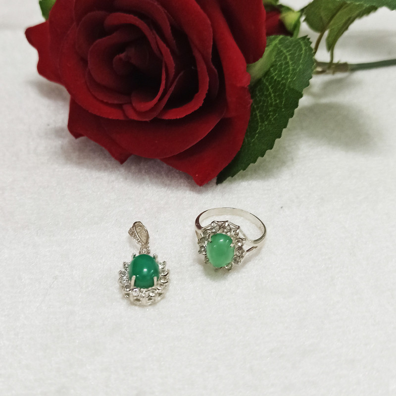 نیم ست نقره زنانه سلین کالا مدل عقیق ce-6 نیم ست نقره زنانه سلین کالا مدل عقیق ce-6