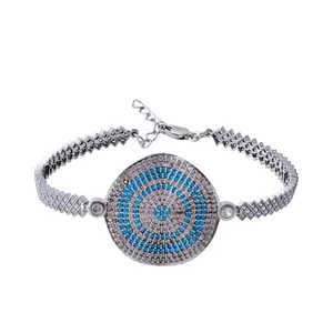   دستبند نقره زنانه بازرگانی میلادی کد DP_222